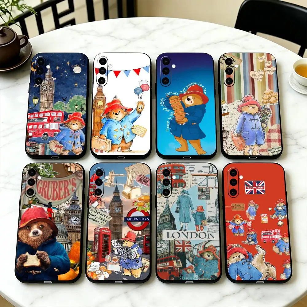 Paddingtons Bear -T Phone Case Black Silicone Soft For Samsung Galaxy A73,A72,A71,A70,A53,A52,A51