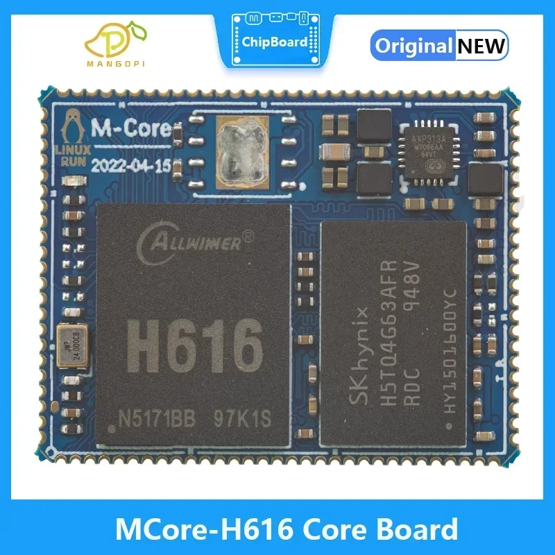 MangoPi MCore-H616/ H313 Core Board Quad-Core A53 Super Large Storage 1GB 512MB