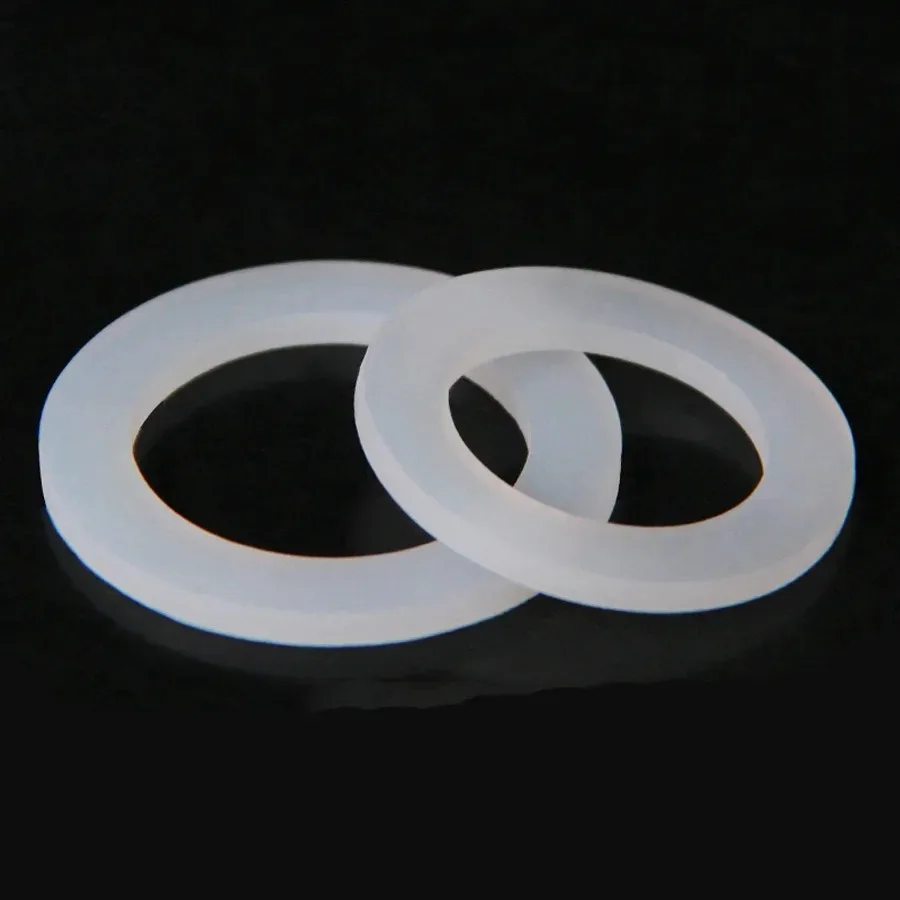 DN8/10/15/20/25/32/40 Silicone Gasket Flat Sealing Washer Spacer For 1/4\