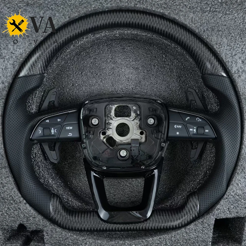 

Спортивный руль из углеродного волокна для Audi Q5 FY Q7 Q8, руль из натуральной кожи