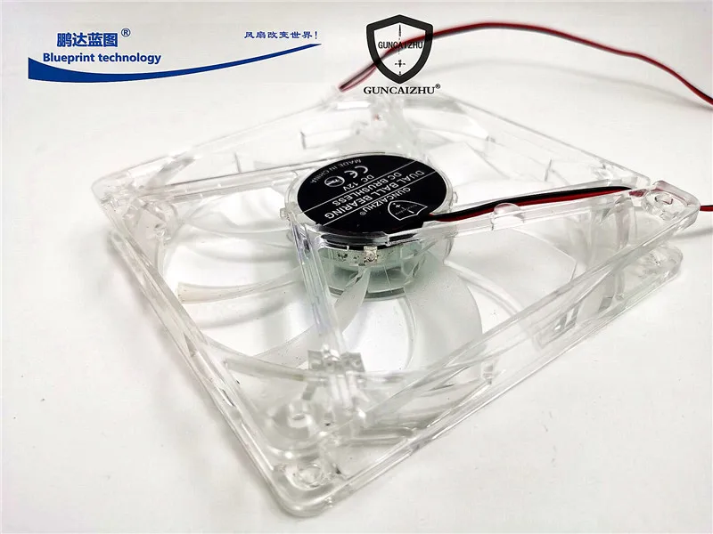 Brand-new silent 12020 12CM chassis LED emitting 12V low speed 120*20MM cooling fan 120*120*20MM