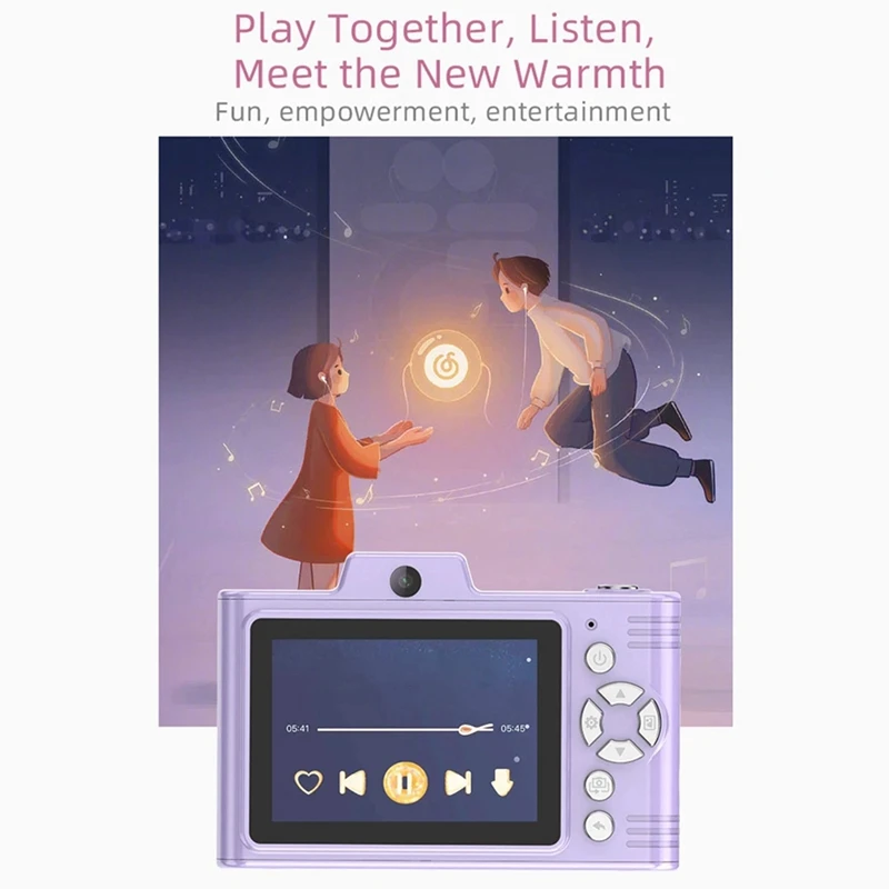 1080P Kid Camera 48MP Dual Lenses 8X Optical Zoom Mini CCD Camera 2.8In TFT Screen Great Gift For Kids