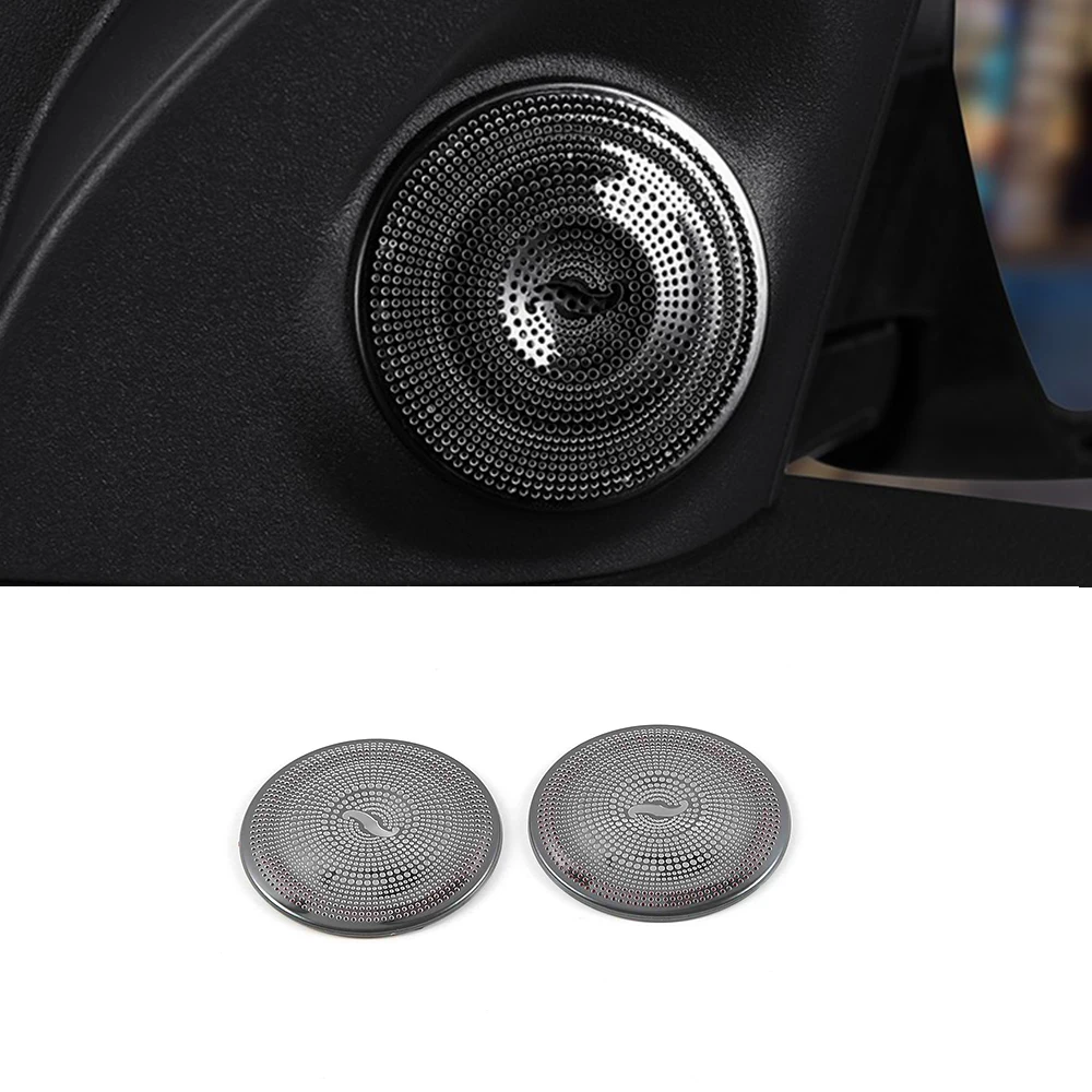 

Stainless steel For Mitsubishi Outlander 2016-2020 Car Interior door speaker audio Horn Cover Trim Frame Sticker Car Styling