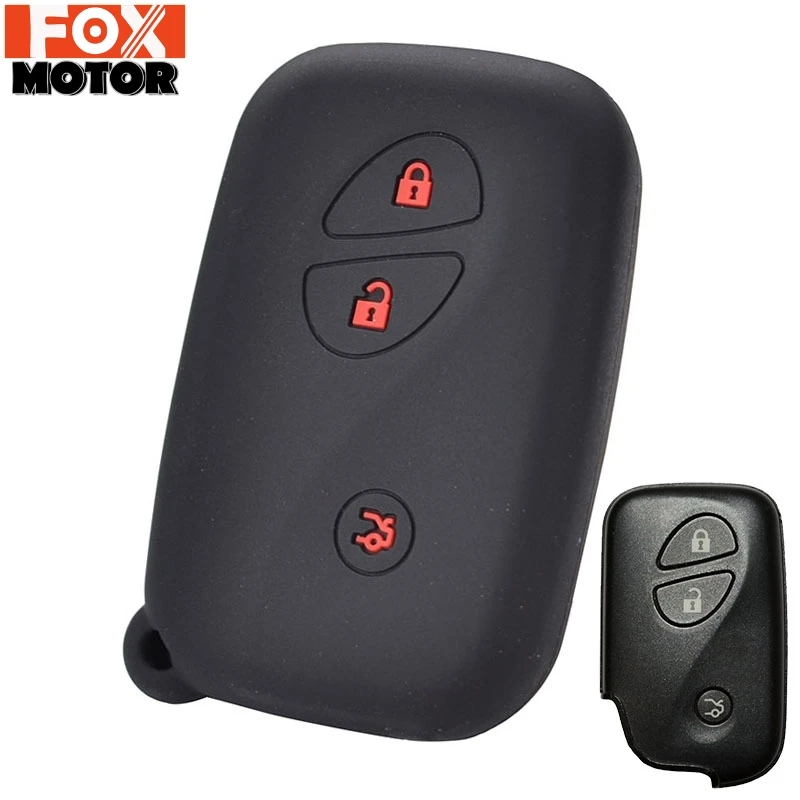 For Lexus IS IS250 GS300 IS220 LS460 RX350 RX450h CT200h Silicone Remote Key Case Fob Shell Cover Jacket Sleeve 3 Button