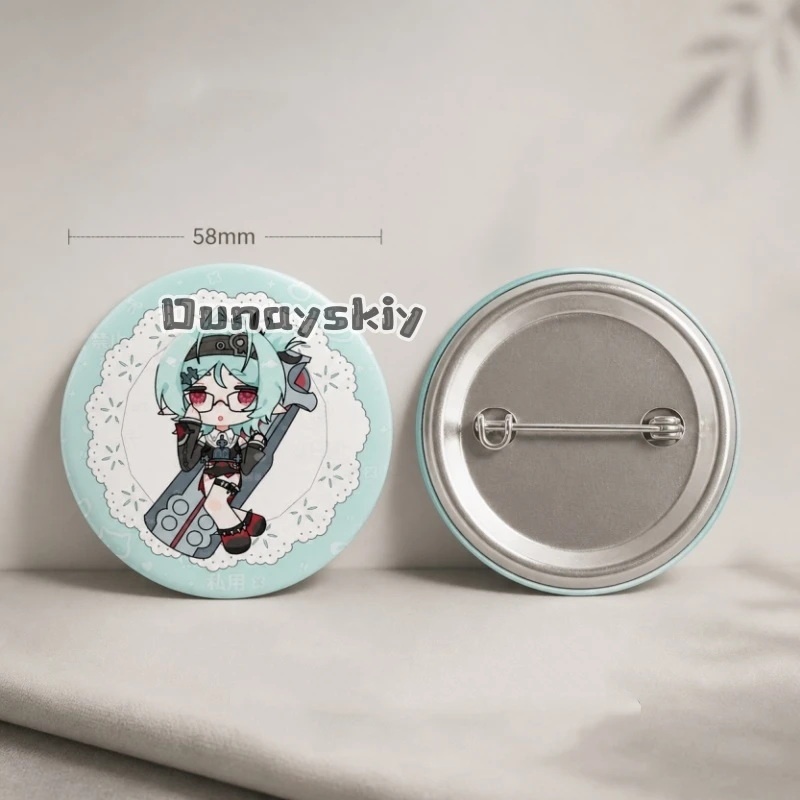 Roxy Evita Price Zenless Zone Zero Cartoon Badge Brooches On Backpack Decoration Round Enamel Pins For Accessorys Cosplay Badge