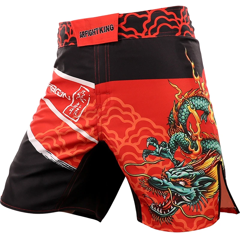 ARFIGHTKING-Muay Thai Training Trunks for Men, Fitness, Sports, Gym, Jogging, Sportswear, Training Bottoms, Boxing Shorts, Sanda