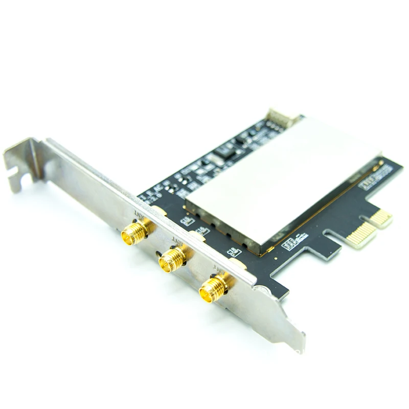 for Broadcom Bcm94360CSAX Bcm943602CS Bcm94331CSAX WLAN Card Desktop PCI-E Converter Adapter + Antenna for Apple WiFi