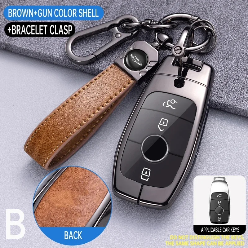 

Key Case Cover Shell Fob For Mercedes Benz A C E S G Class GLC CLE CLA GLB GLS W177 W205 W213 W222 X167 AMG