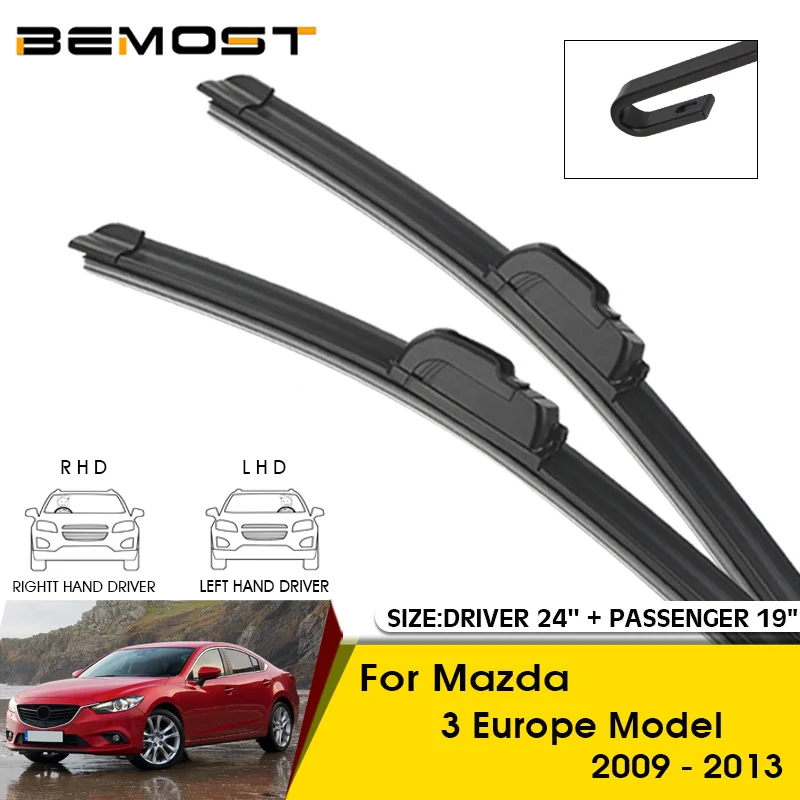 Car Wiper Blades For Mazda 3 Europe Model 2009-2013 Windshield Windscreen Front Window Blades 24