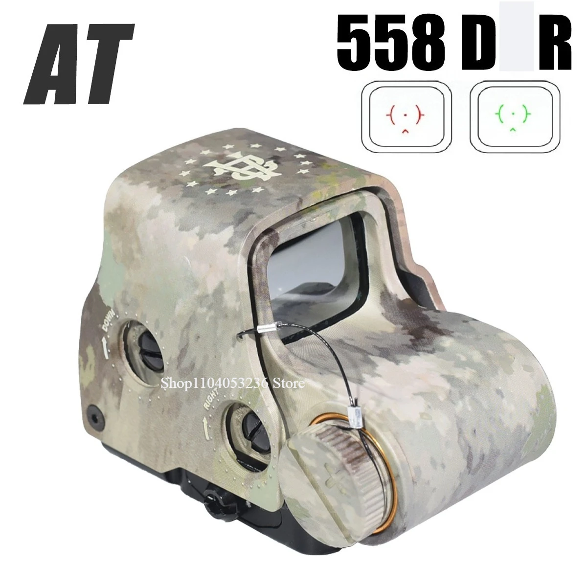 E*T*CH New 558 DC* Holographic Red Green Dot Sight Hunting With G33/G43/G45 3X 5X Magnifier Fit 20mm Rail Mounts & QD Lever
