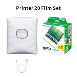 Original FUJIFILM INSTAX SQUARE LINK Smartphone Photo Printer Bluetooth 4.2 Connectivity Midnight Green Ash White