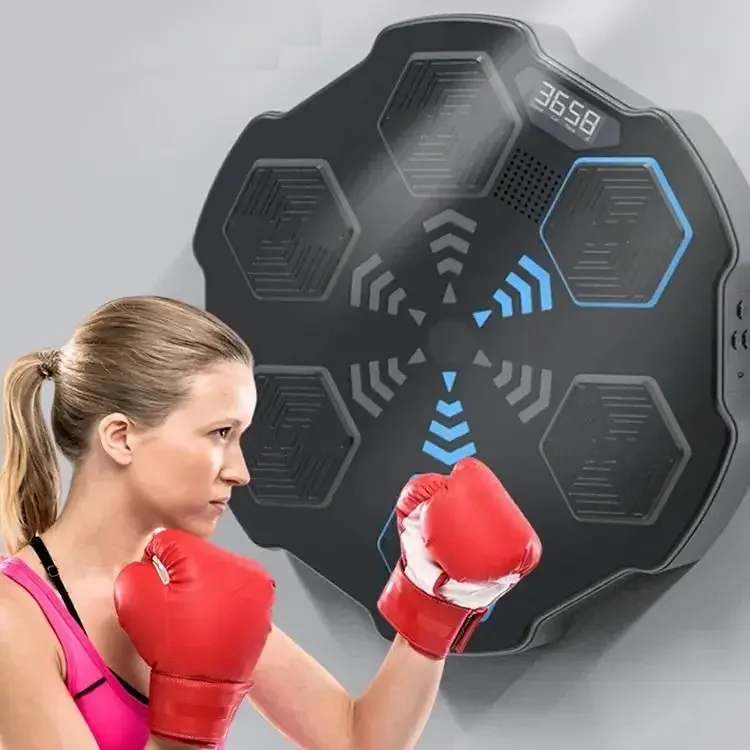 Music Boxing Target Pad Fitness Equipment Smart Phone Bluetooth Connection Light Up For Adult Home Gym Bodybuilding Workout