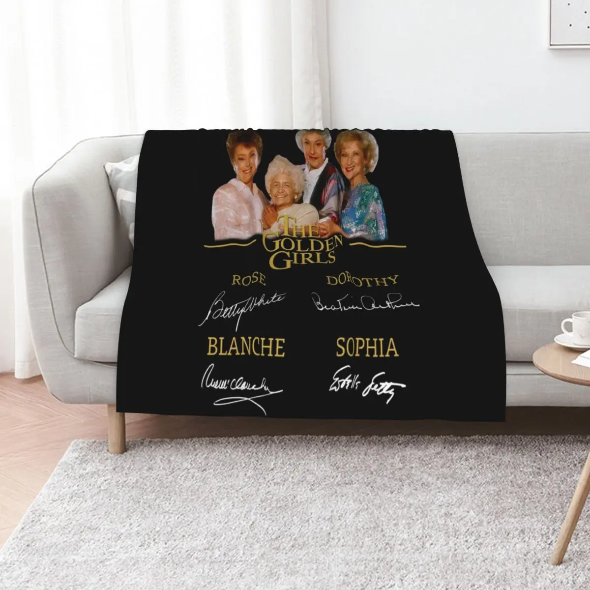 The Old Golden Girls Signatures Throw Blanket Luxury St Weighted Thins Thermal Warm Soft Plush Plaid Blankets