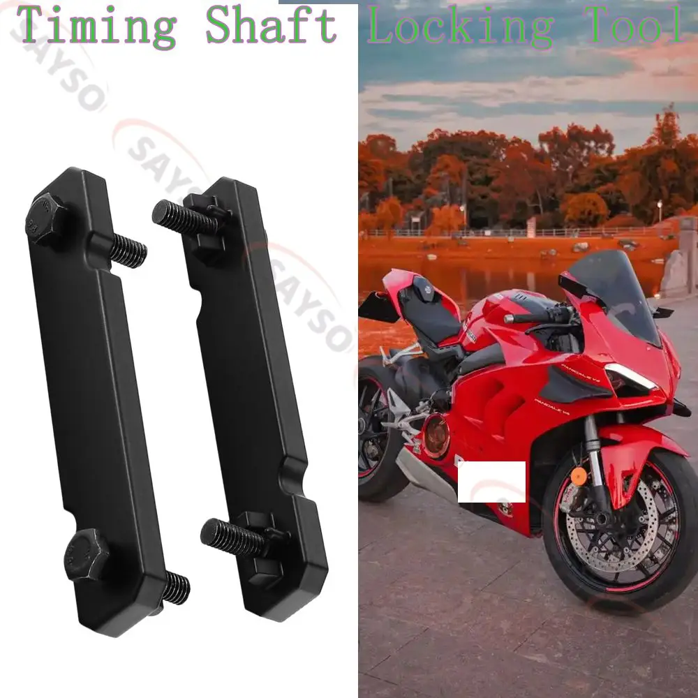 Pair Belt Roller Timing Tool For Ducati 88765.1623 Timing Shaft Locking Tool, Steel Engine Timing Belt Tools