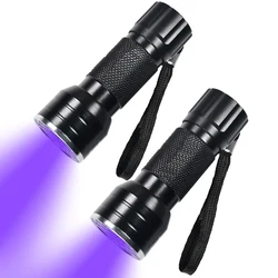 UV ULTRA VIOLET 21 LED Mini Flashlight Torch 4.5v Light Waterproof Aluminum Lamp Outdoor Portable Tactical Lighting Tool UV Lamp