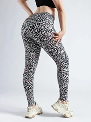Women's Sports Leopard Print Full Print Leggings Elastic Pants Casual Comfortable Tight pants