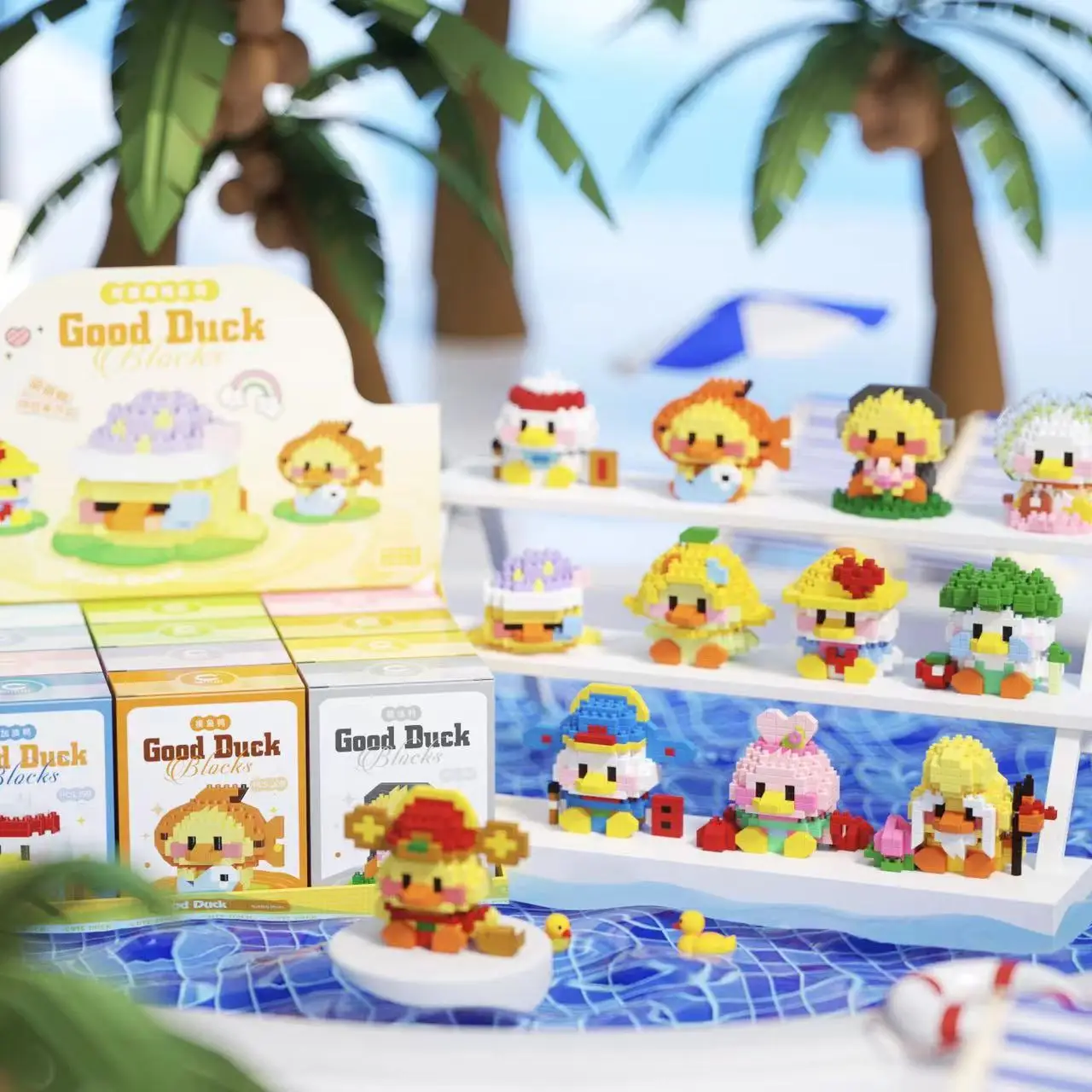 Small DIY Mini Building Block Set Plastic Cartoon Figurines Puzzle Assembly Toy Educational Holiday Gifts for Children