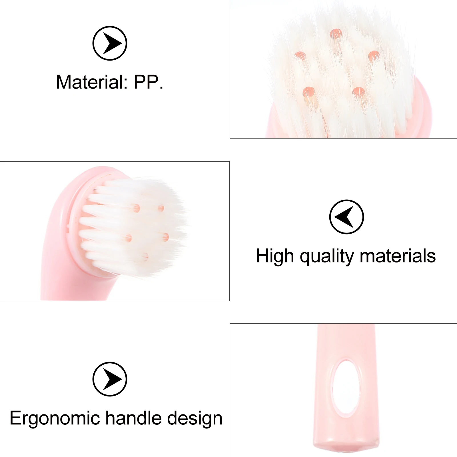 

5pcs Supple Facial Pore Cleansing Brush Deep Skin Care Cleanser Manual Cleansing Exfoliating Face Scrubber Ergonomic Handle Face