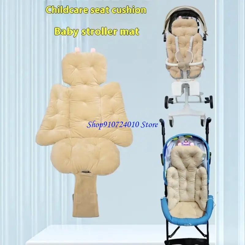 وسادة مقعد عربة أطفال قابلة للتكيف 77HD لحديثي الولادة، تصميم داعم للأطفال حديثي الولادة، يمكن غسلها في الغسالة