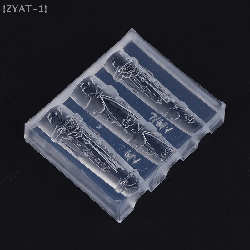 [O] Chinese Style Cloud Shoulder 3D Nail Mold - High-Transparency Silicone Carved Template Nail Art Accessories