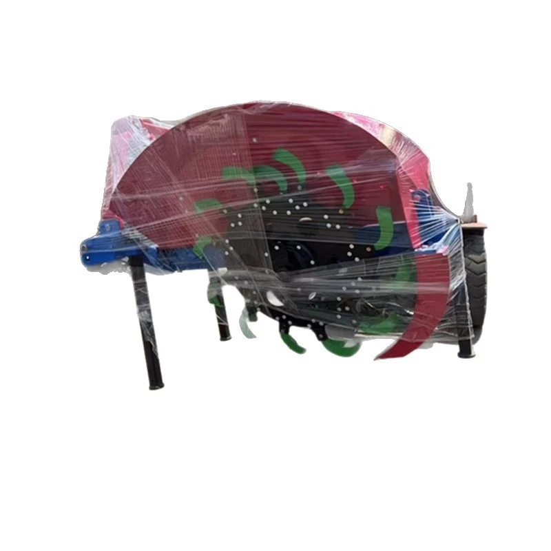 Small four-wheel trenching drainage machine Orchard trenching machine