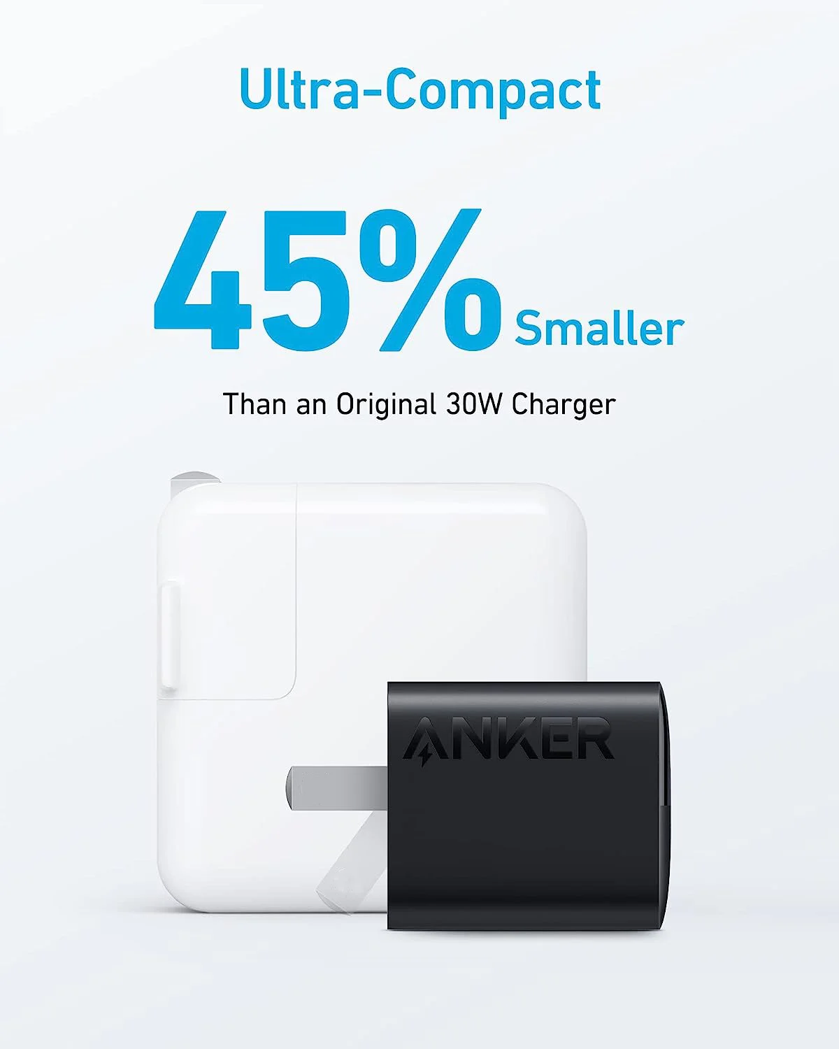 Anker 33w charger 323 USB C A Fast Charging PIQ 3.0 Foldable PPS Compact foldable charger for iPhone and Galaxy Andriod Phones