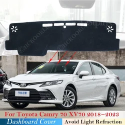 Dashboard Dash Cover Pad for Toyota Camry XV70 70 2018 - 2023 Car Accessories Anti-Slip Mat Sunshade Dashmat Protect Carpet 2022