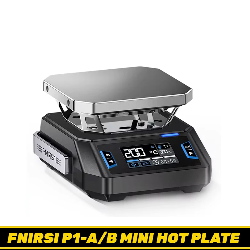 FNIRSI HT-P1 Mini Hot Plate 150W Smart Constant Temperature Preheating Station PCB SMD Electronic Soldering Station Repair Tool