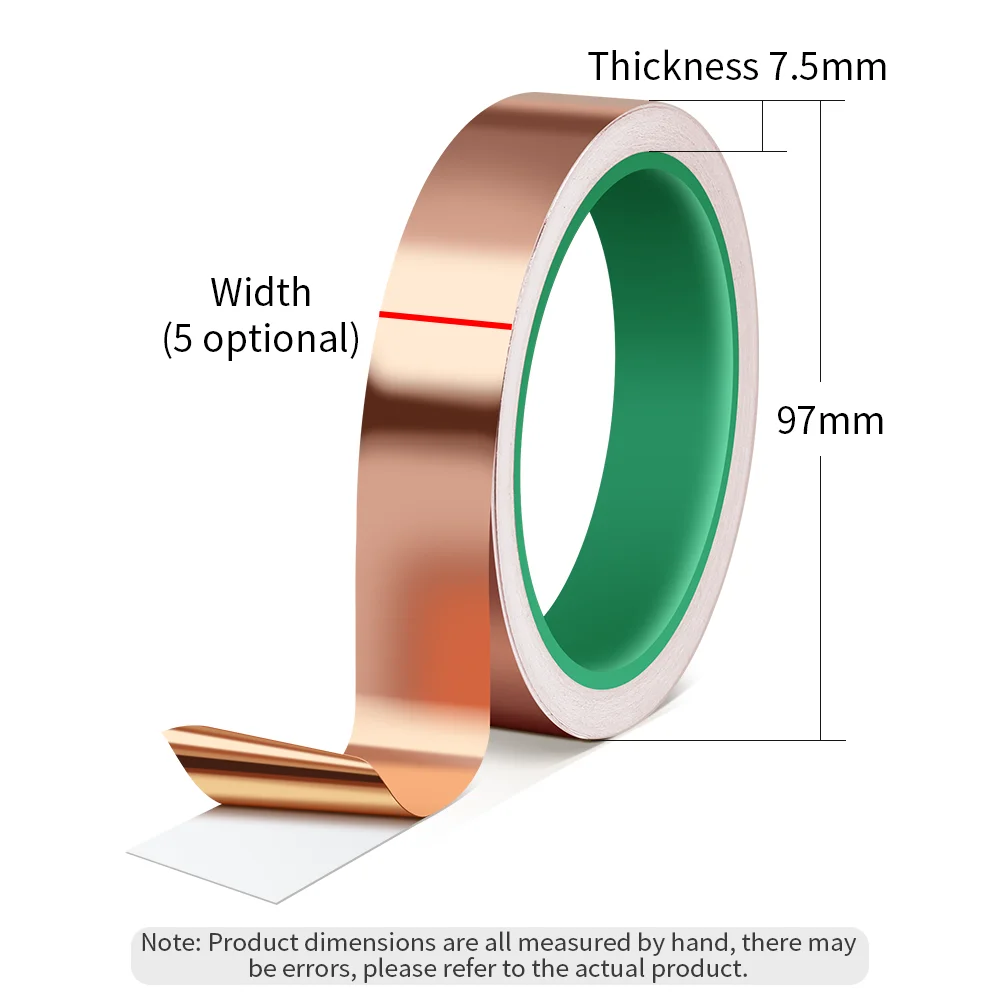 LUXIANZI 10M/Roll Double Side Transfer Tape For Chip PCB LED Strip Heatsink 5/8/10/15/20mm Thermal Conductive Adhesive Tapes