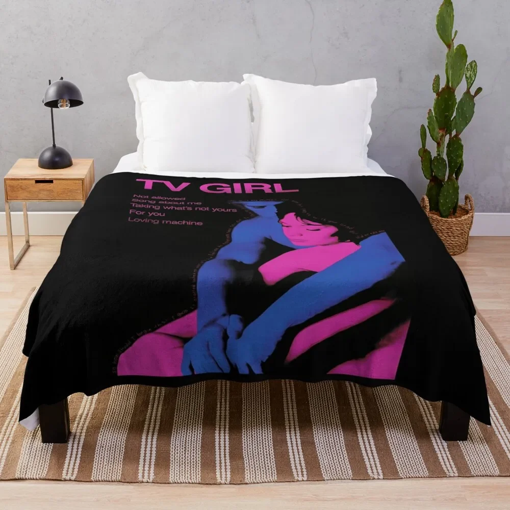 

Who Really Cares - Tv Girl Throw Blanket Decoratives Tourist Winter beds Blankets