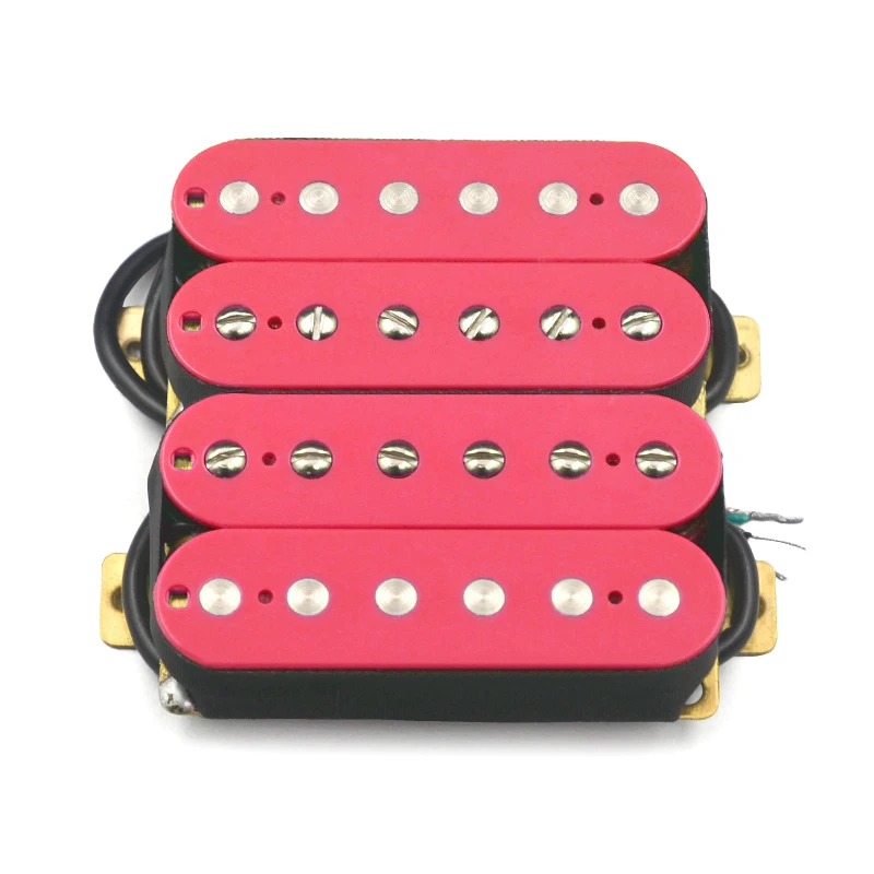 Humbucker Electric Guitar Pickup Coil Spliting Pickup Humbucker Dual Coill Pickup 4 Conduct Cable N-7.5K/B-15K Output Pink