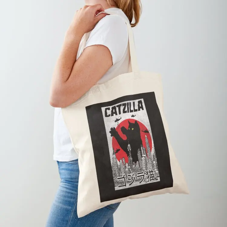 

Catzilla Tote Bag Lady bags ecological bags free delivery bags reusable shopping