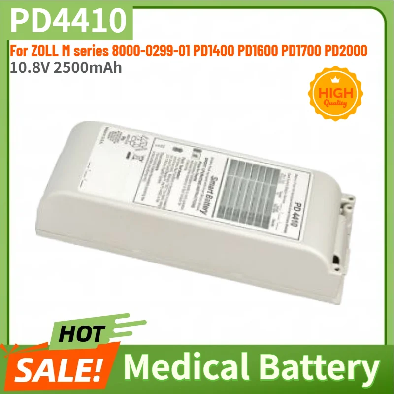 Batería de repuesto nueva PD4410 de 10.8V 2500mAh para desfibriladores ZOLL serie M PD1700 PD2000 PD1400 PD1600 8000-0299-01