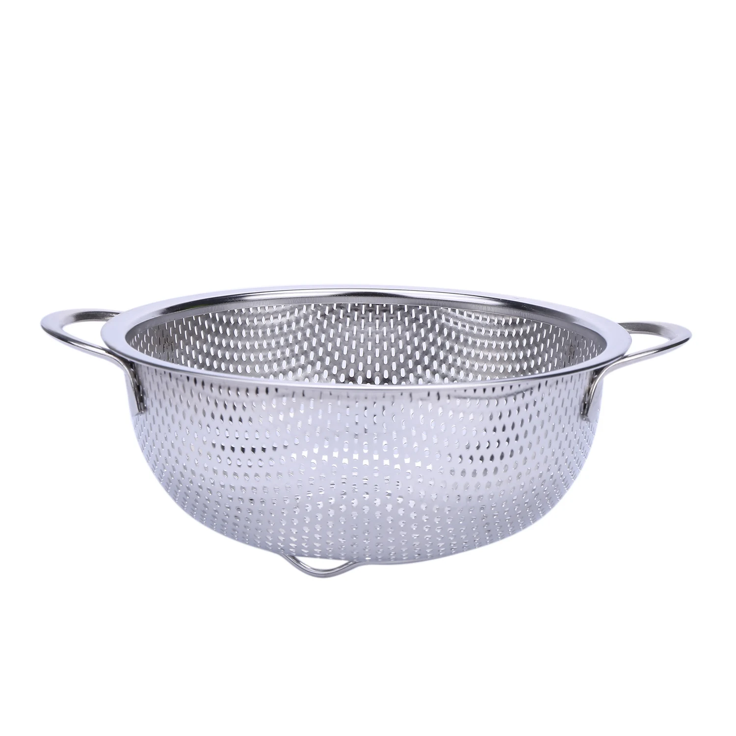 [in stock] Stainless Steel Colanders With Handle,Colander Perforated Strainer For Kitchen Pasta/Vegetable/Rice/Fruit/Food-S