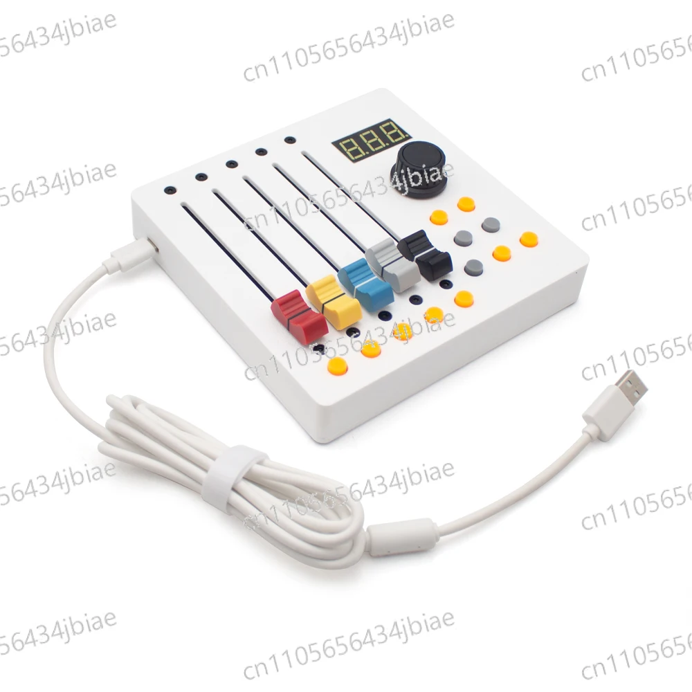 Controlador MIDI Long Fader con Módulo de Transporte para Transmisión en Vivo – Tipo-C