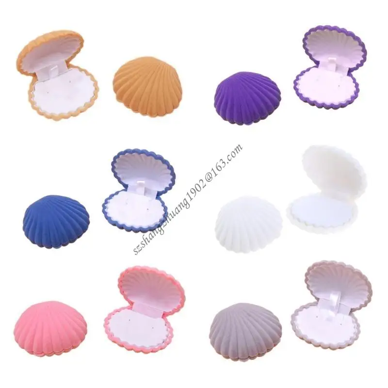 

Q6RB Cloth Jewelry Rings Earring Display Cases Necklace Storage Holder Travel Portable Gift Package Box