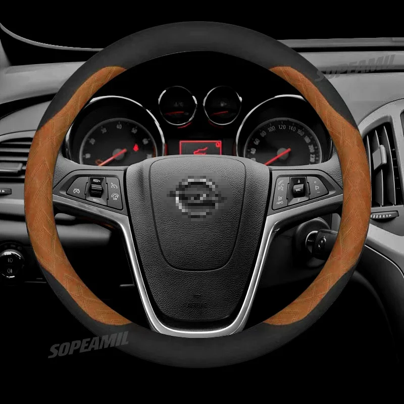 Car Steering Wheel Cover For Opel ASTRA CORSA INSIGNIA MOKKA VECTRA GTC Tigra Adam Combo Delica Zafira Crossland-X Grandland