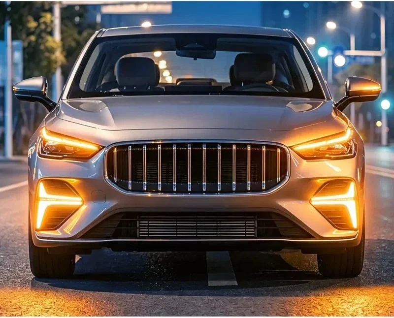 For Geely Emgrand 2026 Car Led Daytime Running Light Front Fog Light Modification Yellow Turn Signal 12V Daylights Accessories detail image 14