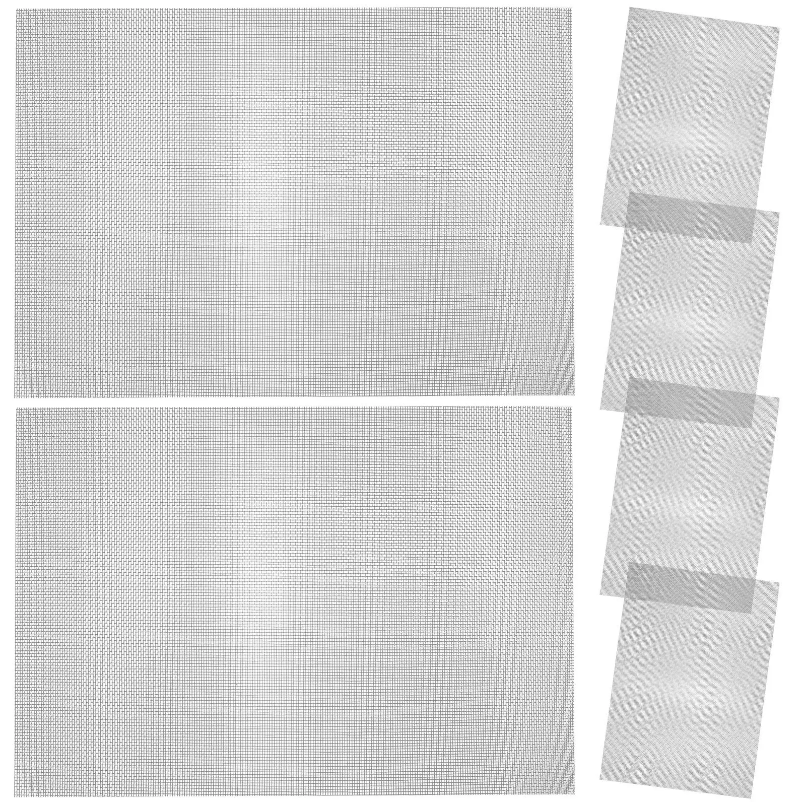 

6Pcs Stainless Steel Wire Mesh Metal Garden Netting for Plant Fence Craft DIY Wire Net Durable Outdoor Stainless Steel Mesh