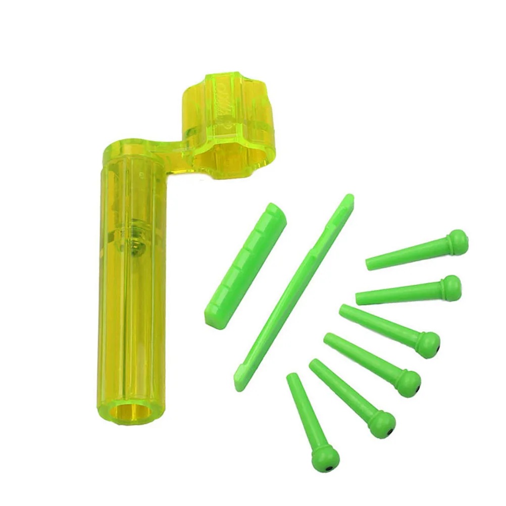 

Plastic Green Guitar Saddle Nut Replacement Bridge Easy Cut Durable Kit Guitar Accessory for Better Sound and Playability