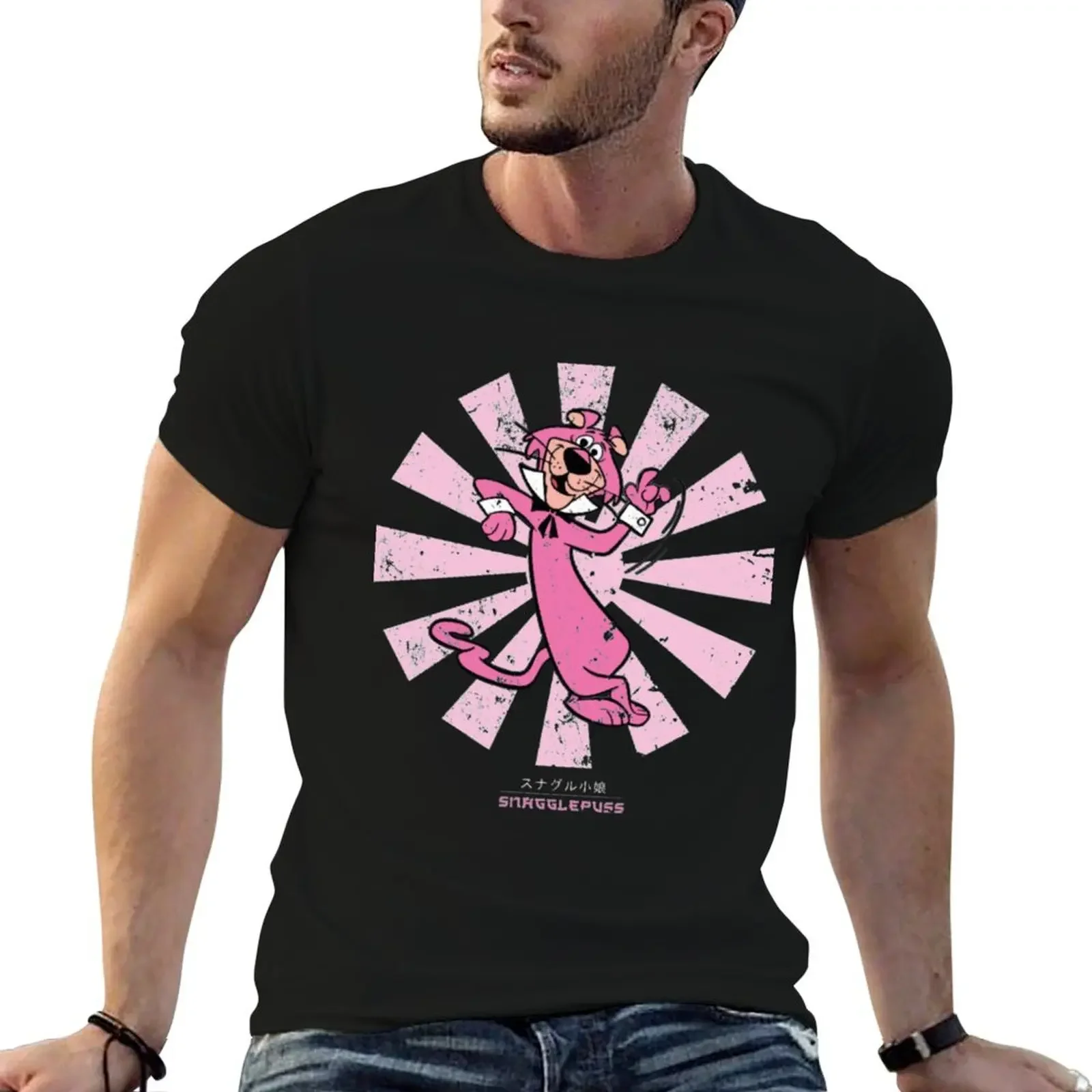 

Snagglepuss T-Shirt summer tops vintage anime shirt mens graphic t-shirts