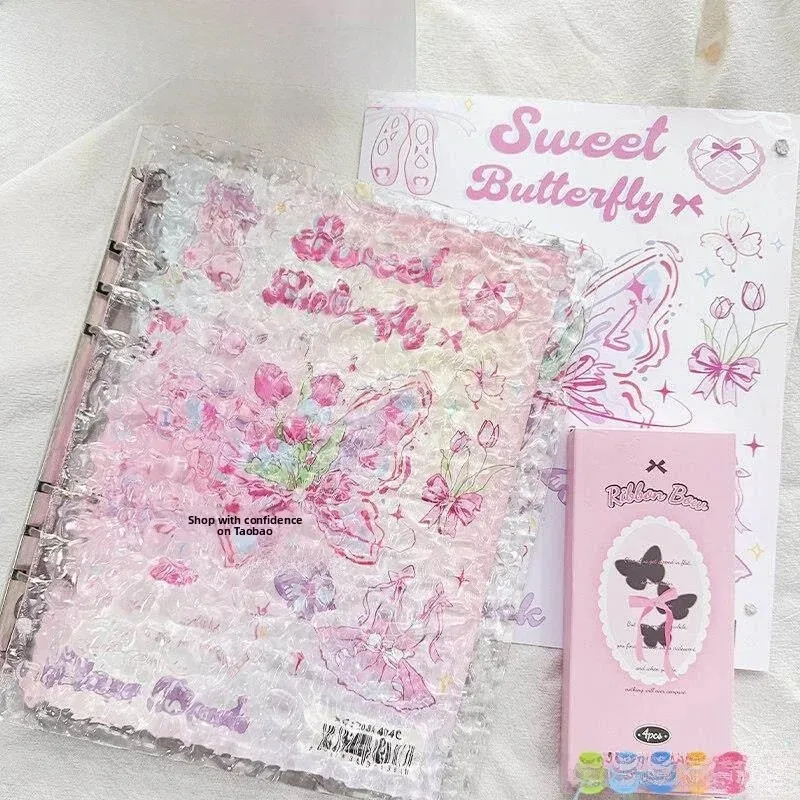 delicate-graduation-album-2026-new-high-aesthetic-korean-style-middle-school-girls-graduation-memory-book-loose-leaf-book