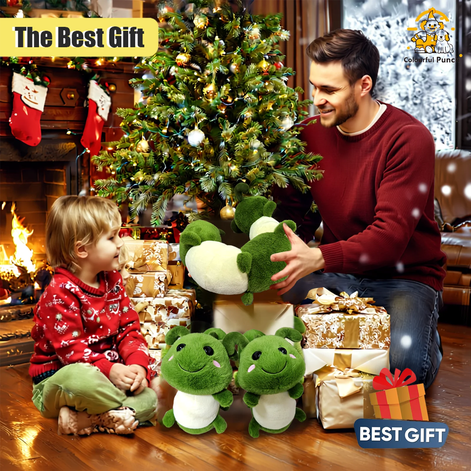 Peluche con protezione per il collo Caterpillar, giocattolo compagno interattivo per bambini piccoli e neonati