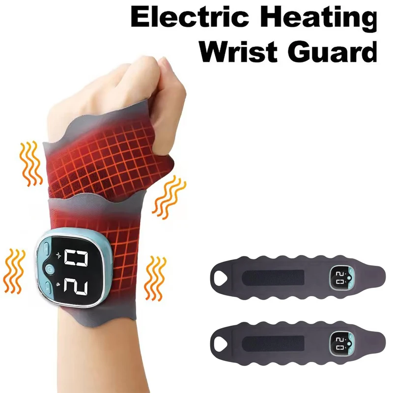 เครื่องนวดมือ 3 ระดับ EMS เครื่องนวดข้อมือไฟฟ้า ที่รัดข้อมือ ที่พยุงข้อมือ สำหรับบรรเทาอาการข้ออักเสบและอาการอุโมงค์ข้อมือ