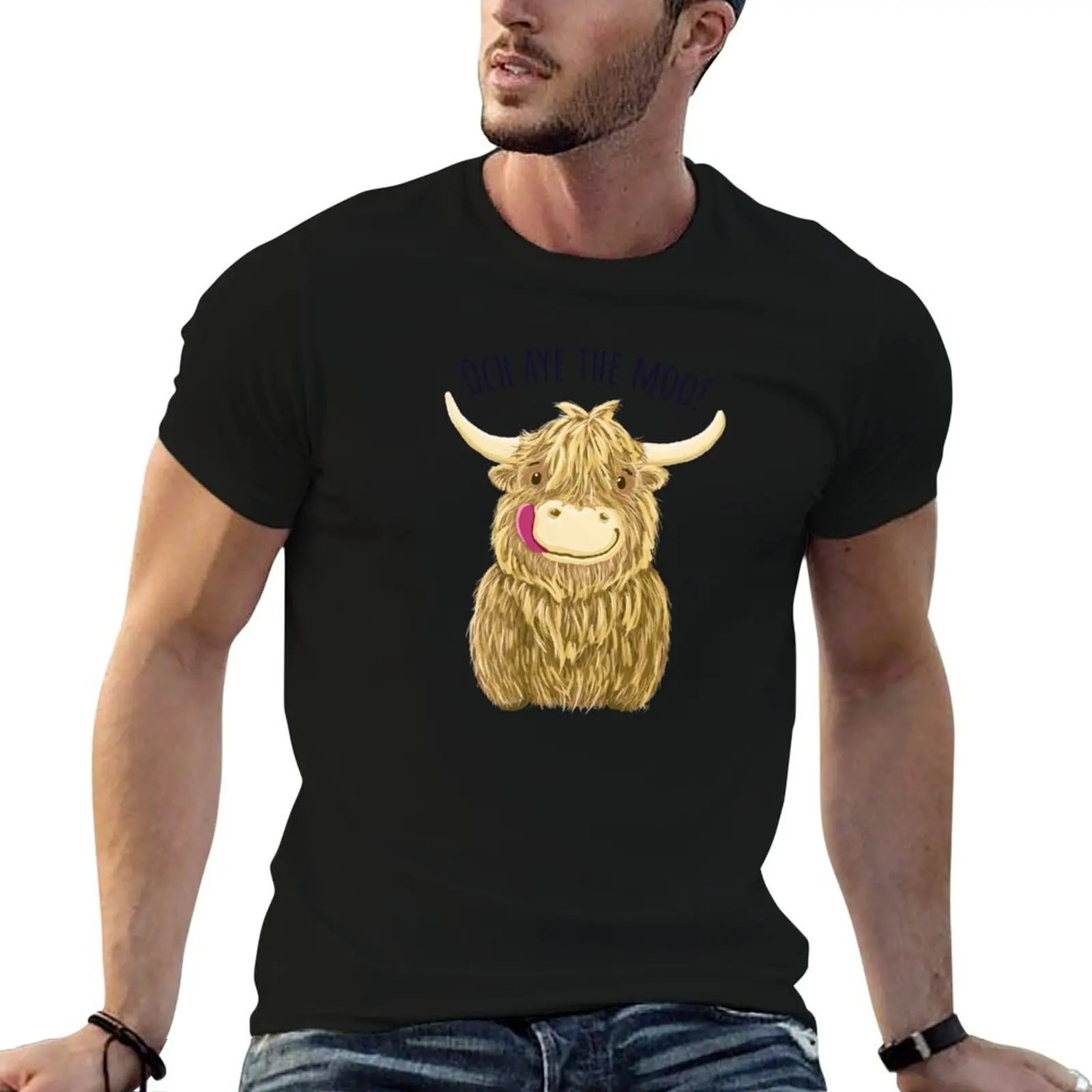 

Wee Hamish Scottish Highland Cow Och Aye The Moo! T-Shirt anime tshirt man t shirts graphic T-Shirt