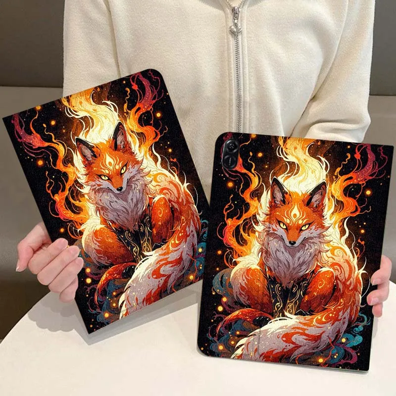 

Fox Popular Cute Art For Huawei MediaPad 3 12 Air SE M6 M5 Lite Pro 10.4 10.8 11 11.5 12.6 13.2 Inch 5G Tablet Case
