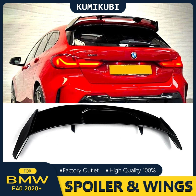 For BMW 1 series F40 M135i 128ti 120i 118i 118d Hatchback Spoiler 2019-2025 Rear Trunk Wing High Quality ABS Gloss Black Painted
