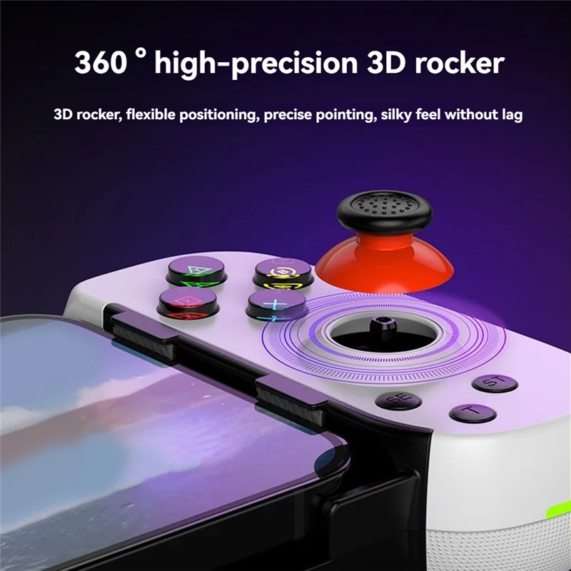 

ABZZ-D6DP Gamepad Stretching Extendable Gaming Controller Bluetooth Handle Pad For Phone Android Gamepad Game Accessoires A