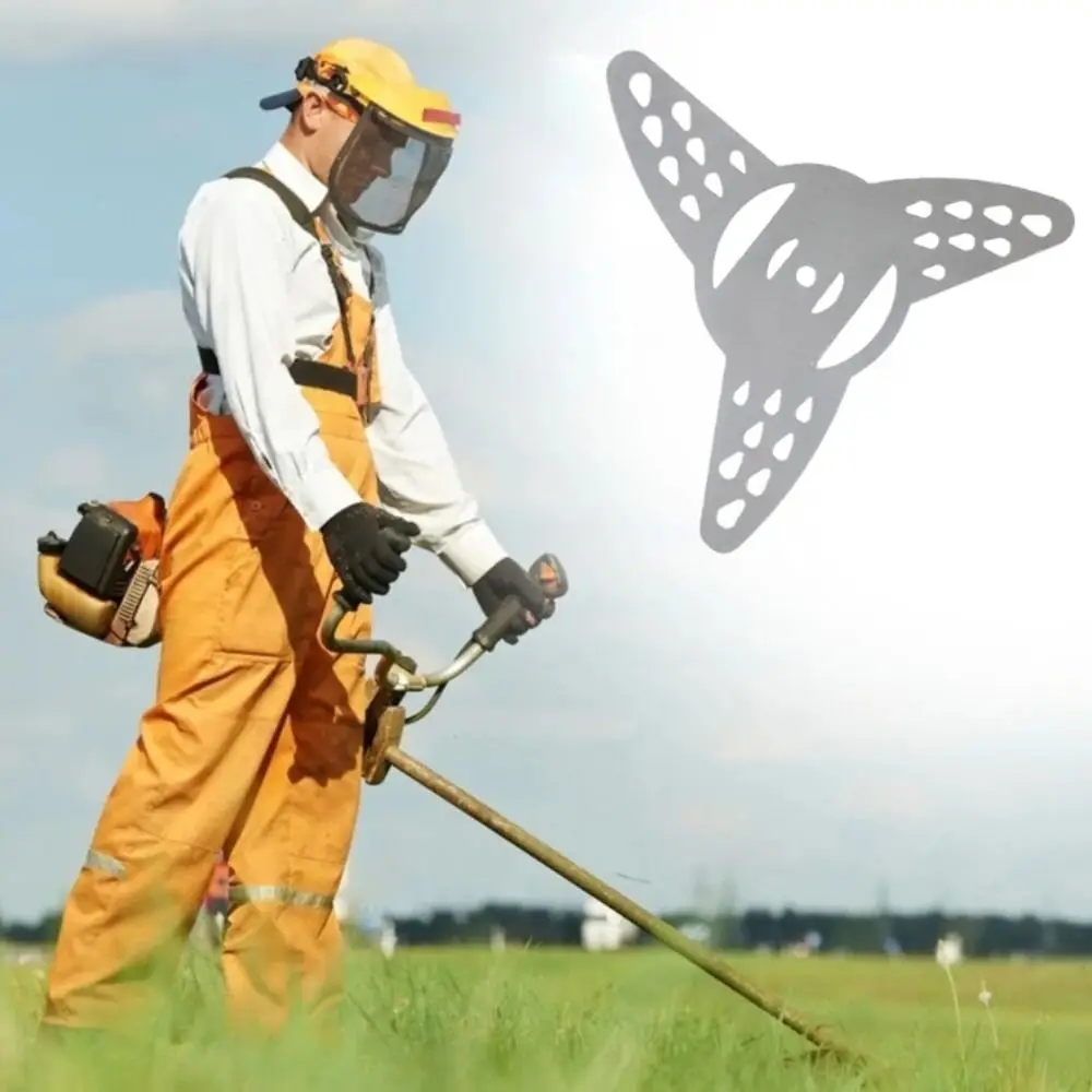 3 Teeth Grass Trimmer Cutter Heads Stainless Steel Multifunctional Weed Eater Head Mental Cutter Brush Cutter