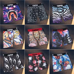 Sexy Men Boxer Underwear Breathable Mens Boxershorts Men's Panties Underpants Plus Size Fashion Printed Man Boxers Briefs Trunks